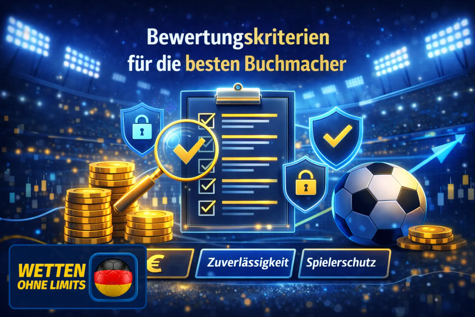 Bewertungsmethode für Buchmacher ohne Limits und wichtige Kriterien.